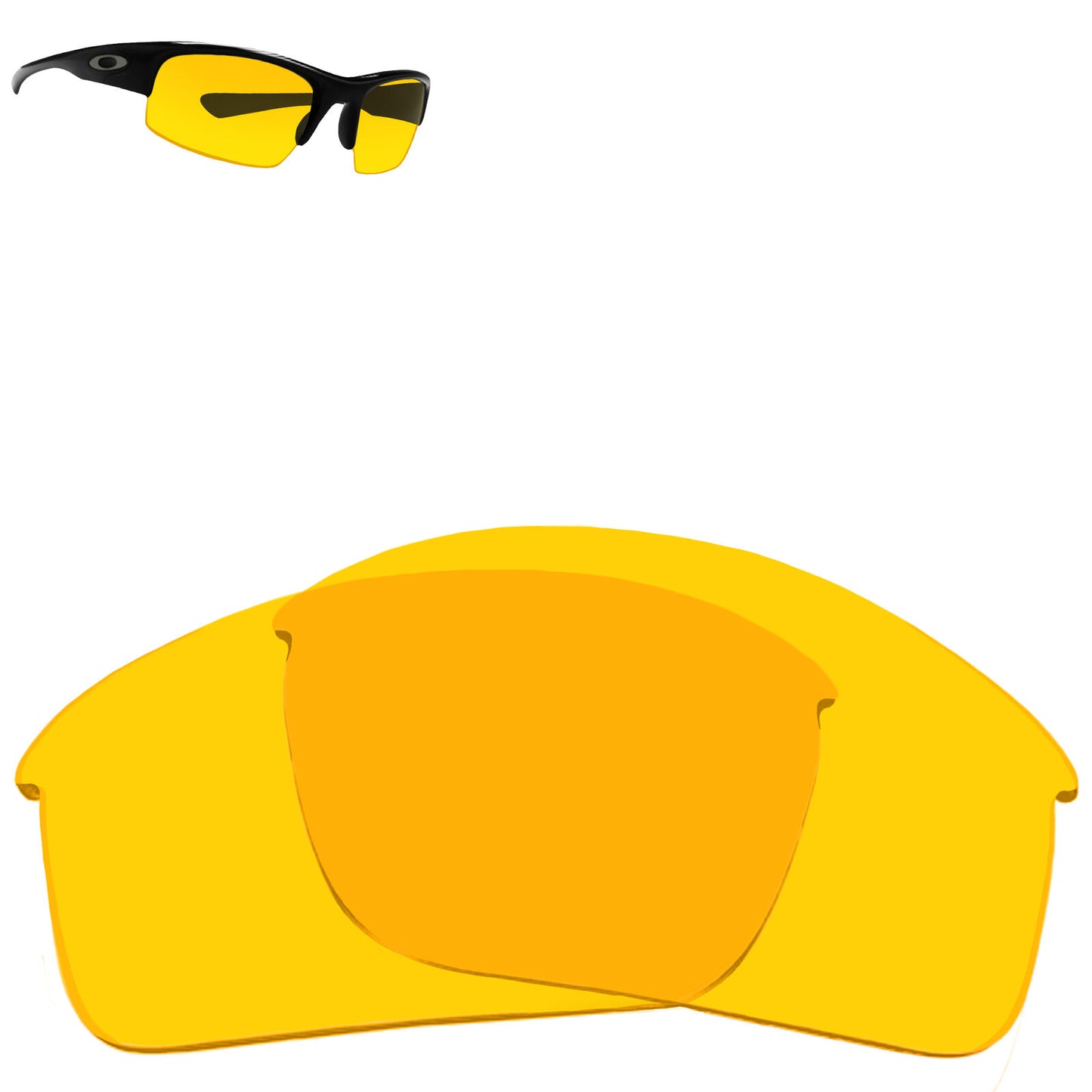 LenSwitch Replacement Lenses for Oakley Bottlecap Sunglasses Yellow