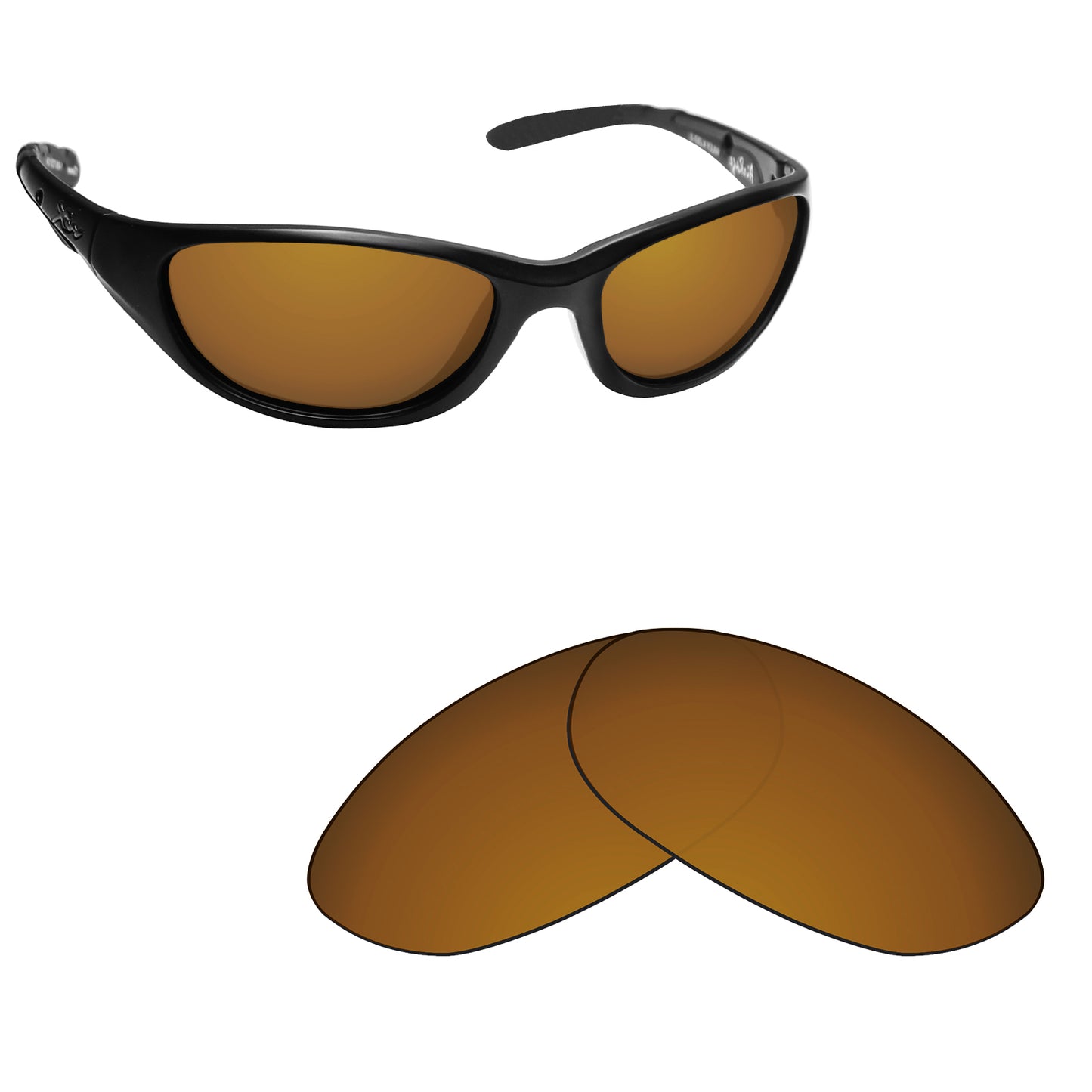 Hawkry Polarized Replacement Lens for - Wiley X Airrage Sunglass - Options