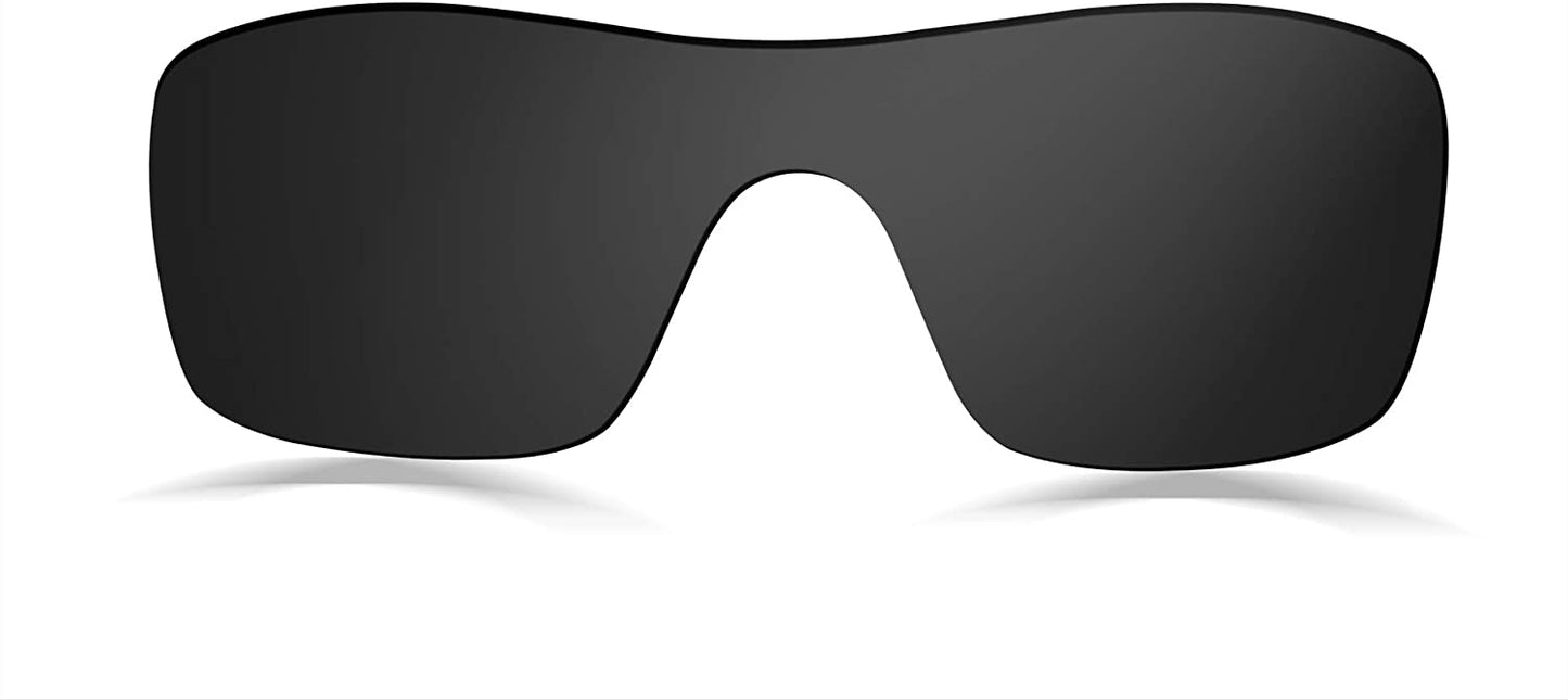 Prizo Polarized Replacement Lenses for Oakley Batwolf Sunglasses (A/R Black Mirror)